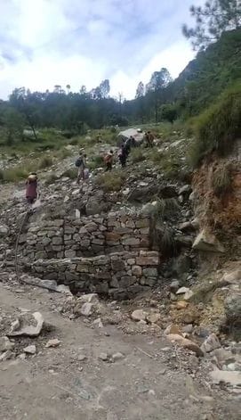 Daran village is in danger from landslide