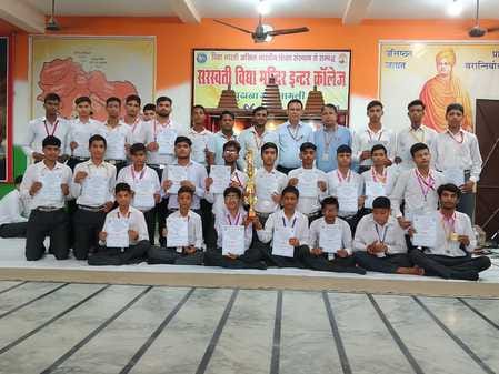 Players won medals in volleyball, chess and badminton