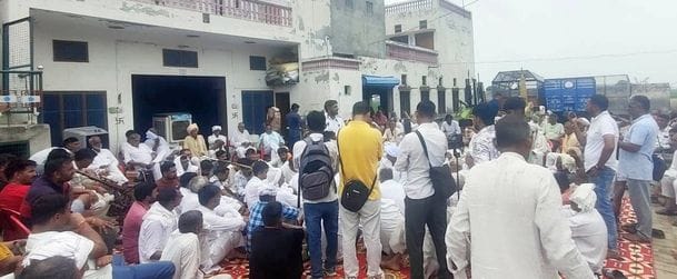 Villagers protested against the IMT being built in Naguran village