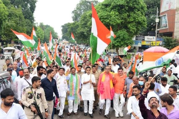 Tiranga Yatra took place under the leadership of BJP leaders