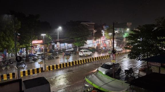 The weather became pleasant due to rain.