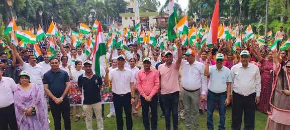 Dungarpur was filled with the spirit of patriotism through the Tiranga Rally and Tiranga Yatra