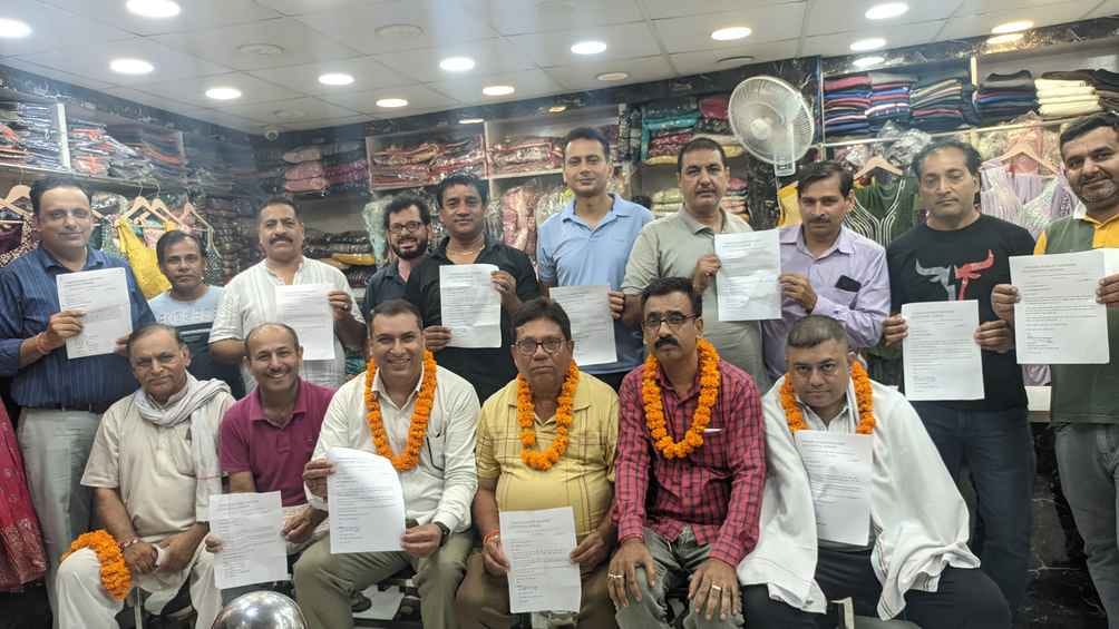 Surendra Vashisht became the head of Punjabi Market Welfare Association