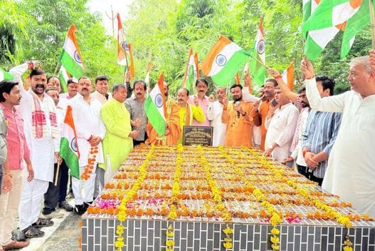 Gave the message of patriotism by carrying the tricolor in every hand