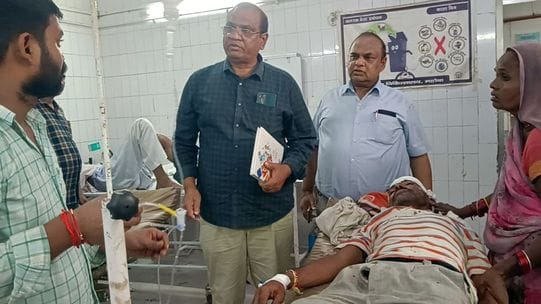 Joint Director got angry after finding CT Scan Center closed due to waterlogging