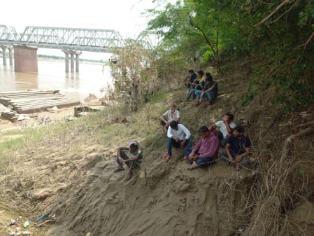 The SDRF team searched for 10 km but could not find the woman