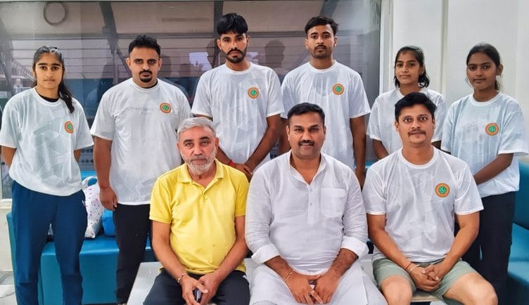 Haryana's men and women's team left for Ahmedabad for Senior National Waterpolo