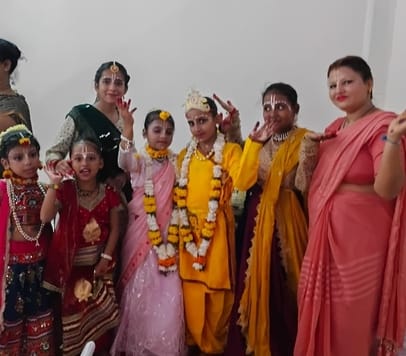 Religious programs held on Janmashtami festival at ISKCON templeReligious programs held on Janmashtami festival at ISKCON temple