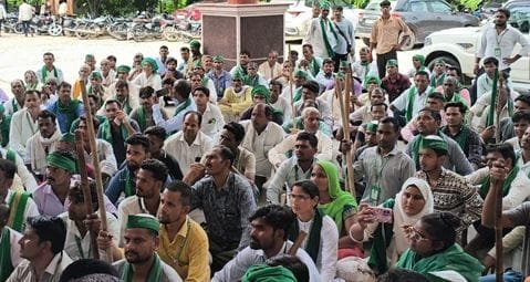 kasganj news fertilizer bku