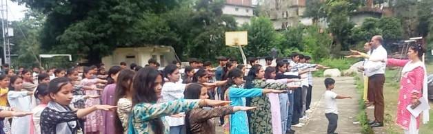 Students of Mataur College took oath to be free from addiction