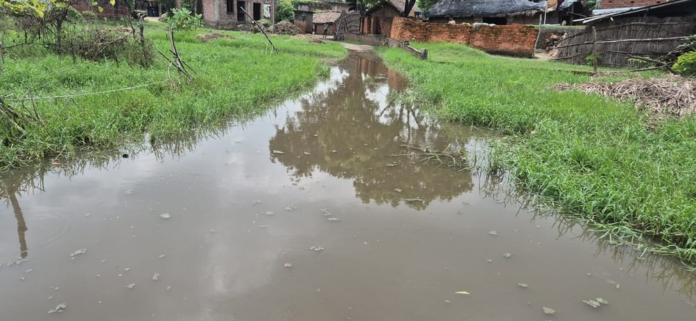 Villagers of Dareri are suffering due to mud and waterlogging
