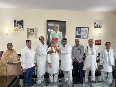 The newly appointed district president met Captain Ajay Yadav