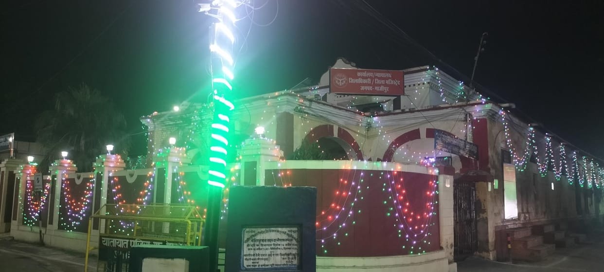 Tiranga: The city is shining with lights at night