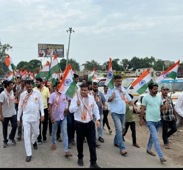 Tricolor rally taken out in Shahjahanpur