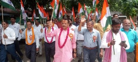 Tricolour procession taken out to pay tribute to the great heroes of independence