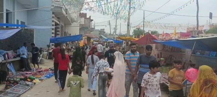 Bhandara organized after performing havan on Sati Mata in Karoda village