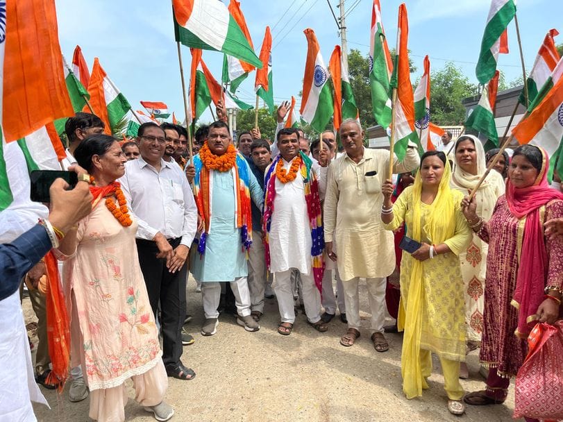 Tiranga Yatra taken out in honor of soldiers