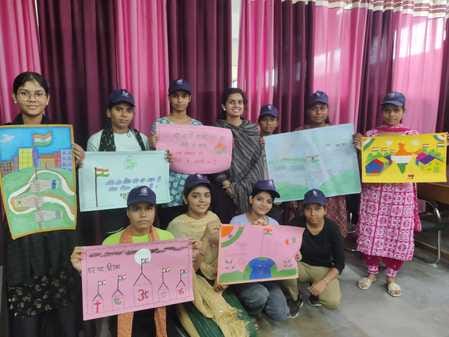 Anjali first in poster making competition
