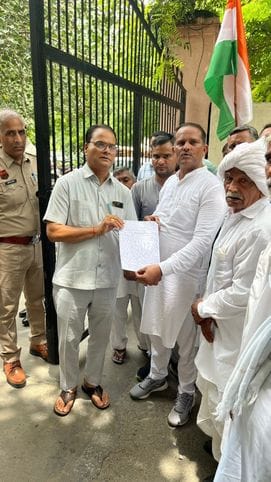 Farmers took out a procession regarding their demands