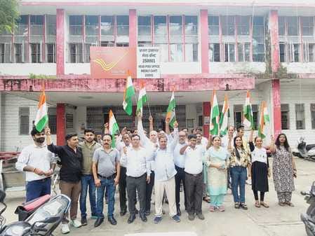 Cantonment Board organized a tricolor bike rally