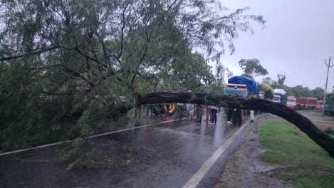 The weather turned pleasant due to heavy rain overnight