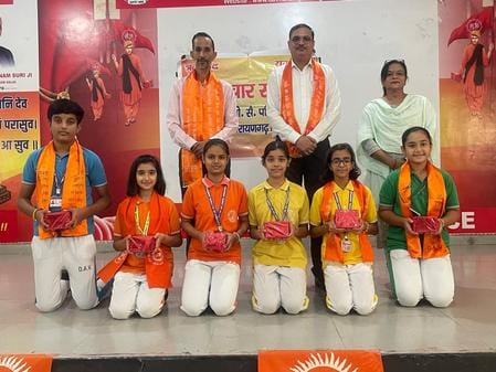 Pranjal won the chanting competition