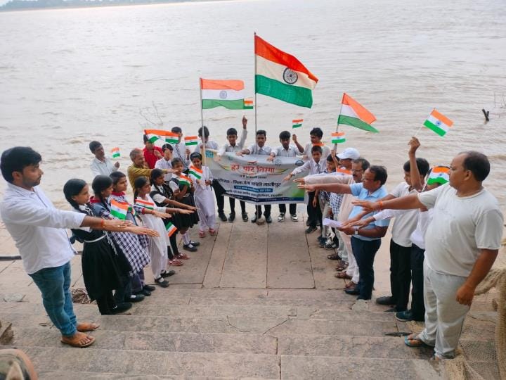 The message of patriotism was given through the every home tricolor campaign