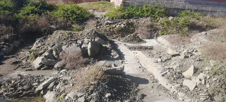 udhampur news, road damage news