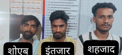 Three accused arrested for theft in advocate's house