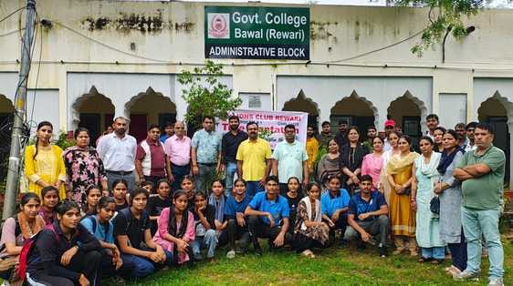 Lions Club planted trees in Bawal College