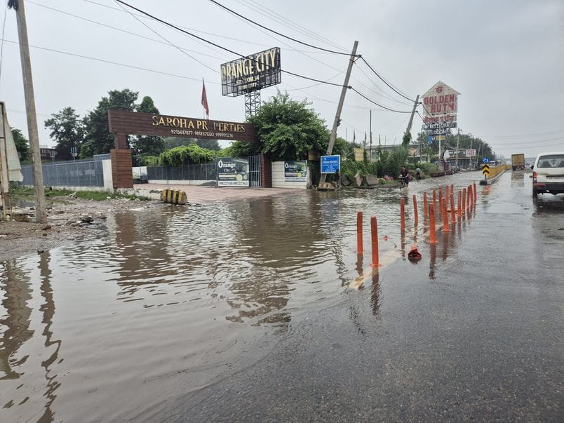 Claims of evacuation were seen floating in the rain water