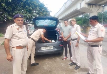 High alert in the area on Independence Day, checking being done at checkpoints