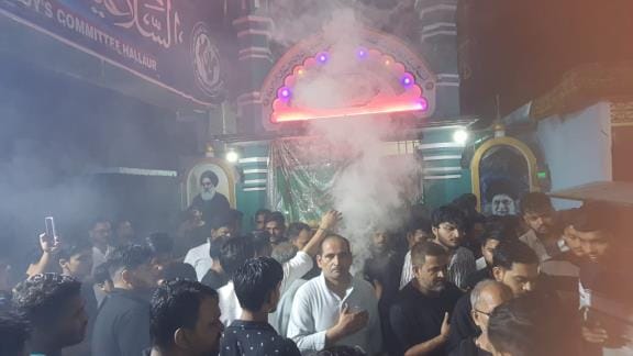 Siddharthnagar News : A procession of coffins was taken out in memory of the martyrdom of Sakina, mourning was done