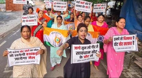 Congress workers clash with police