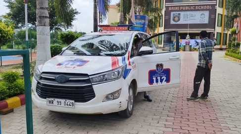 Police rushed to school after getting information about kidnapping of an eight year old student