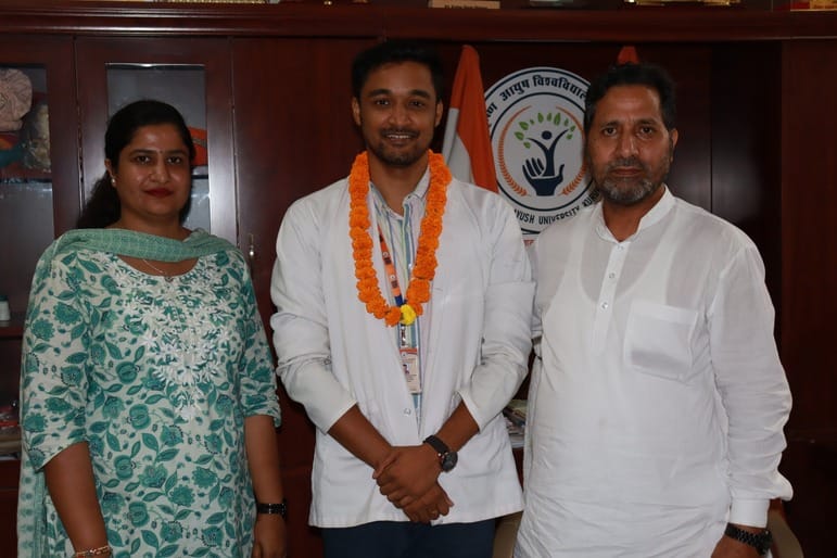Dr. Himanshu Pradhan, researcher of Shri Krishna Ayush University, selected in UPSC