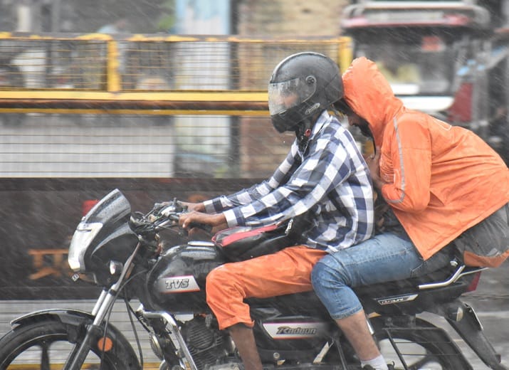 The weather became pleasant due to heavy rain, the temperature dropped by five degrees