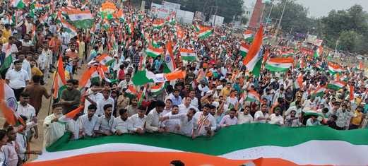 Tiranga Yatra was taken out...People of the district were filled with the spirit of patriotism
