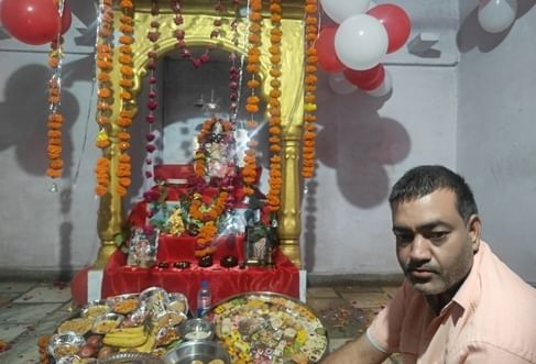 शिवपुरी का इकलौता बलदाऊ जी मंदिर।