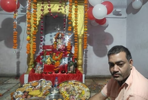 शिवपुरी का इकलौता बलदाऊ जी मंदिर।