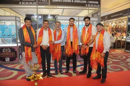Bullion traders displayed their jewellery in the exhibition