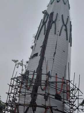 Lightning struck two places including Koleshwar Math
