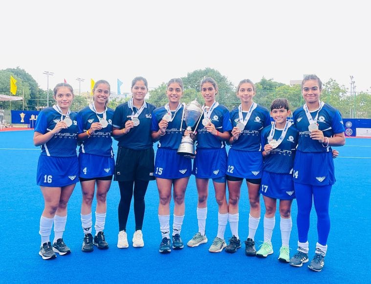 Sonipat's daughters won silver medal in Junior National Hockey