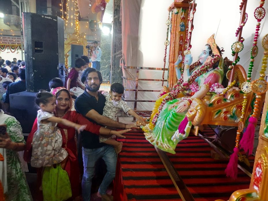 When Nand's son appeared, happiness spread all around