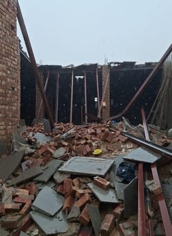 Four workers injured as roof of under-construction house collapses