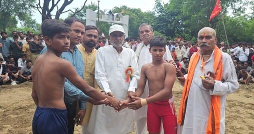 Wrestlers showed their skills in Dangal