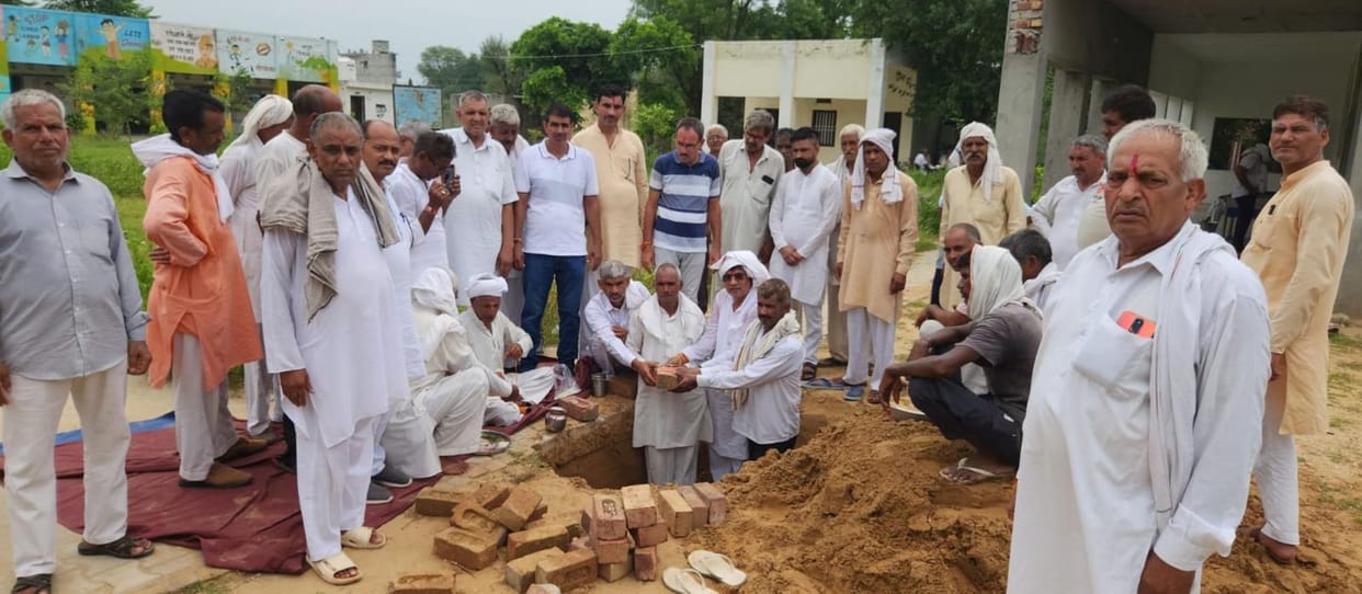 Foundation of two rooms laid in Government Senior Secondary School