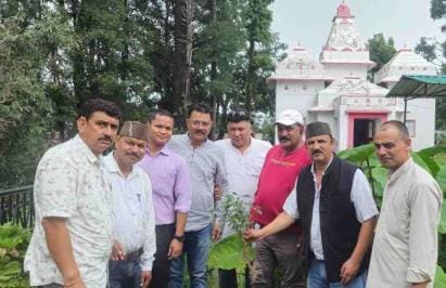 Planted a tree in the name of mother earth