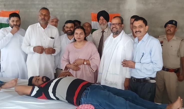 Blood donors were honored