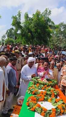 The soldier was given a final farewell with state honours